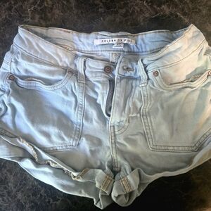Celebrity Pink Women's Light Blue Denim Shorts